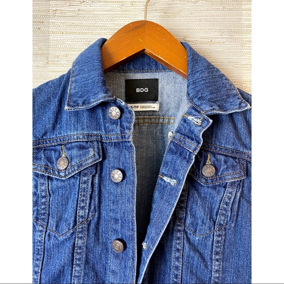 URBAN OUTFITTERS Shrunken Denim Trucker Jacket XS - Picture 5 of 5